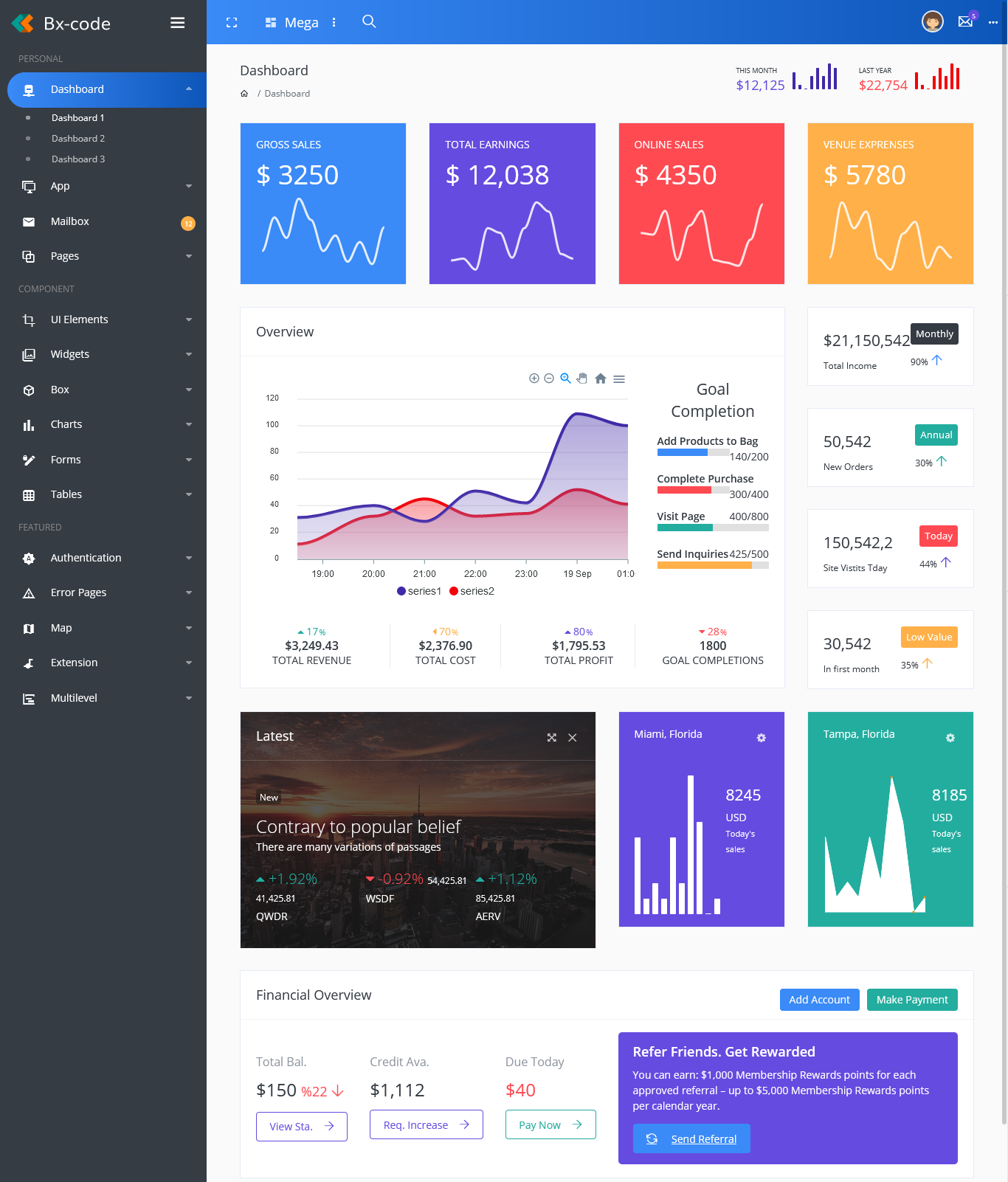 Bootstrap Admin Template