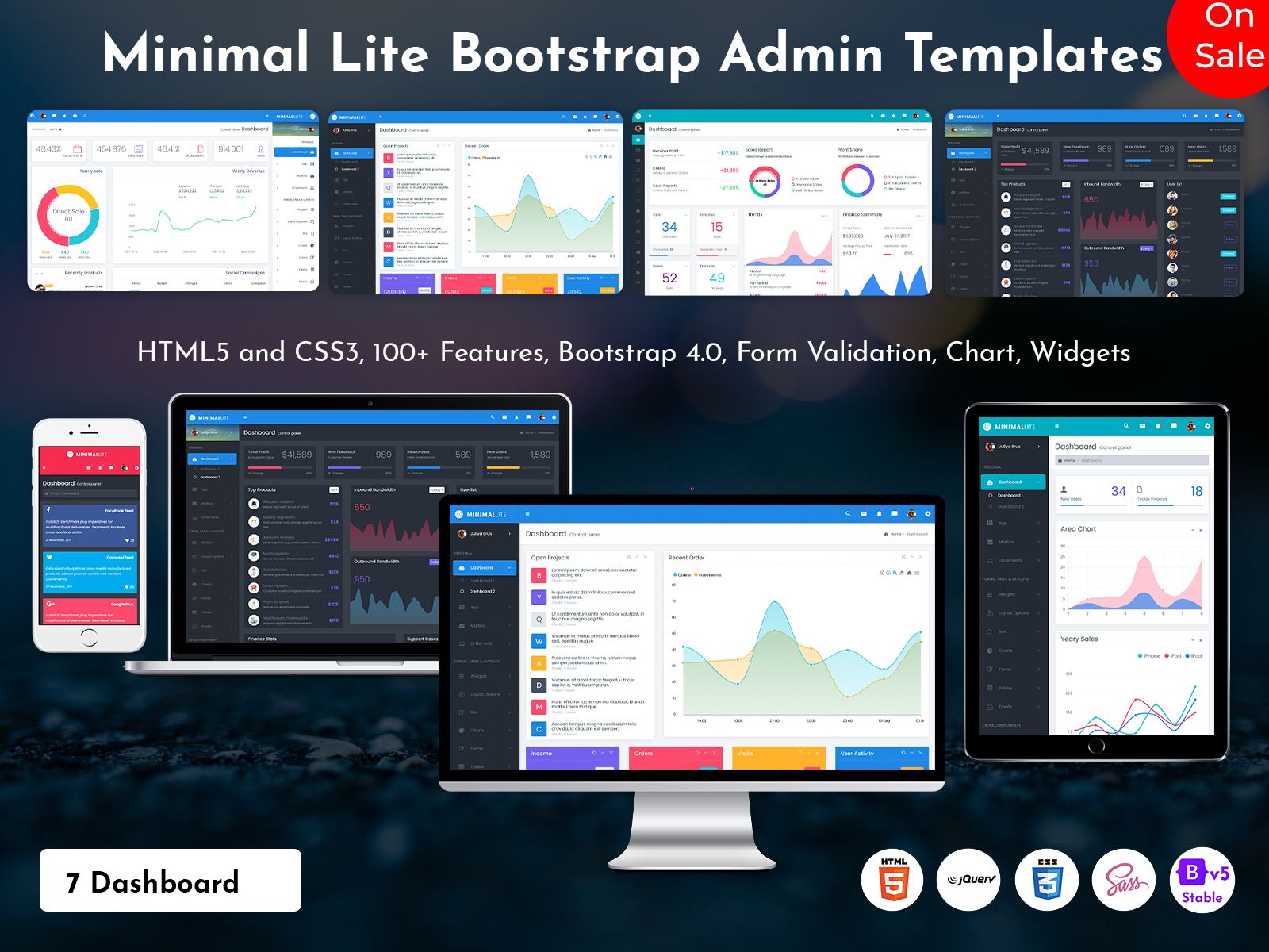 Minimal Lite – Admin Dashboard UI Kit With Analytical Dashboard