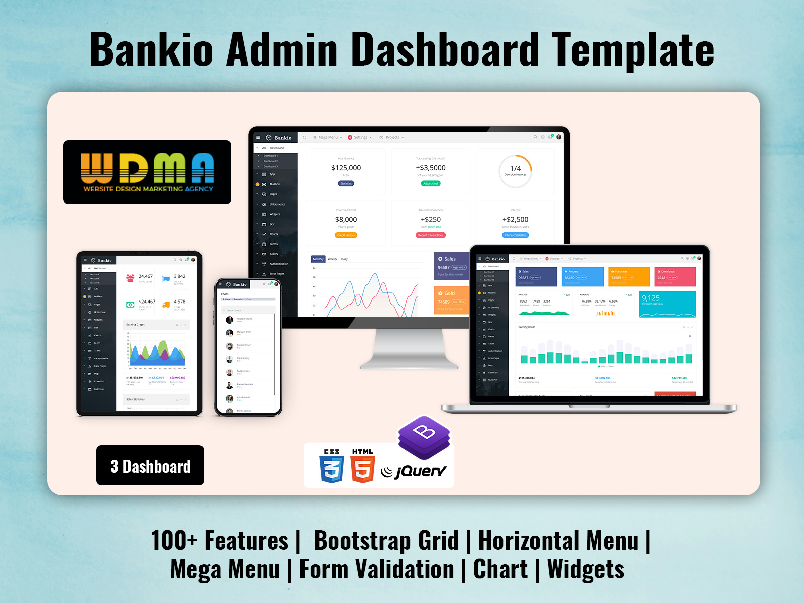 Bankio Bootstrap Admin Template: Your Comprehensive Financial Management Solution
