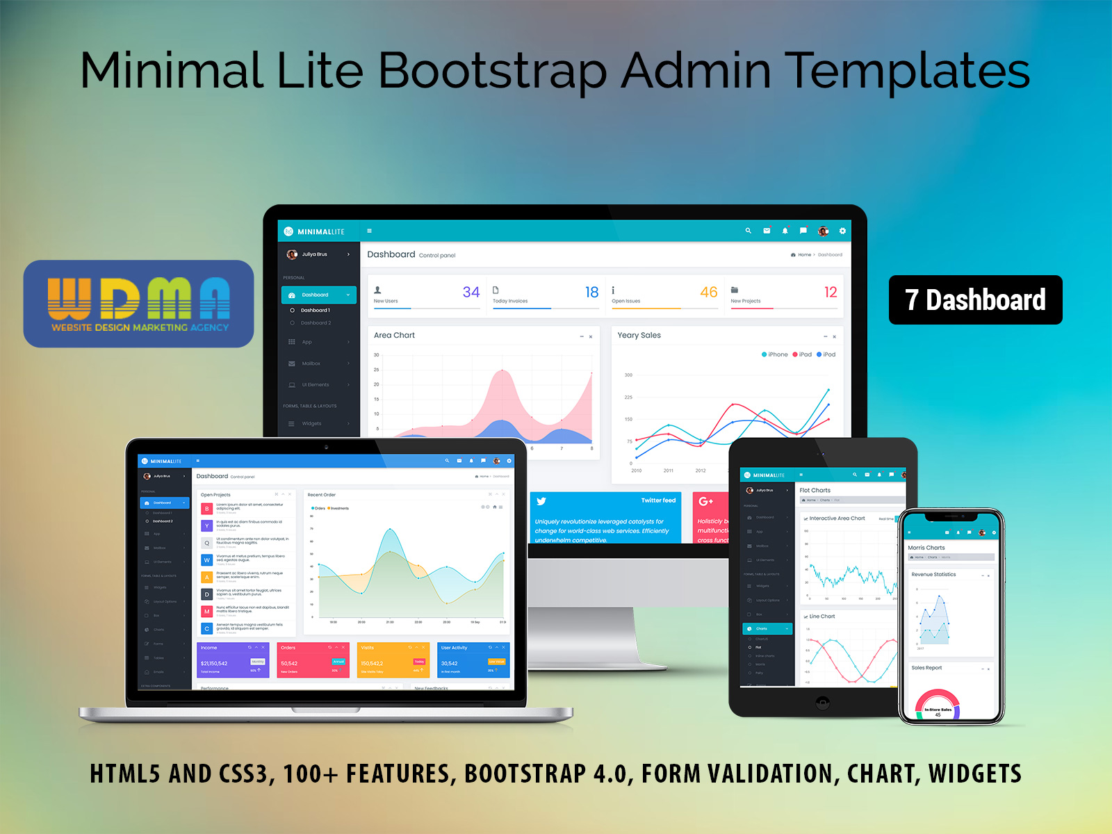 Upgrade Your Project Design Bootstrap Admin Template : Minimal Lite Edition