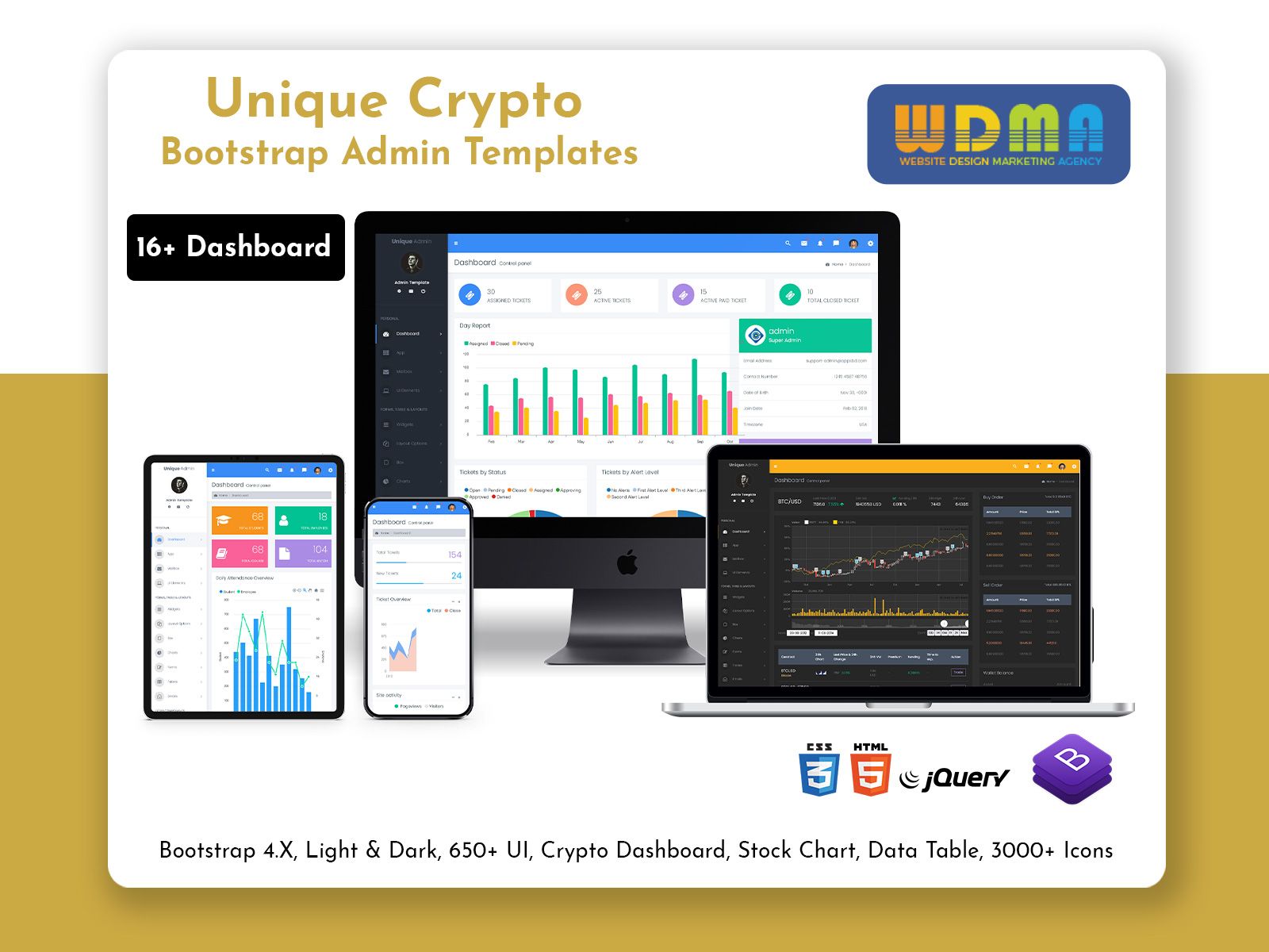 Bootstrap Admin Template: Elevate Your Crypto Management With Unique Admin