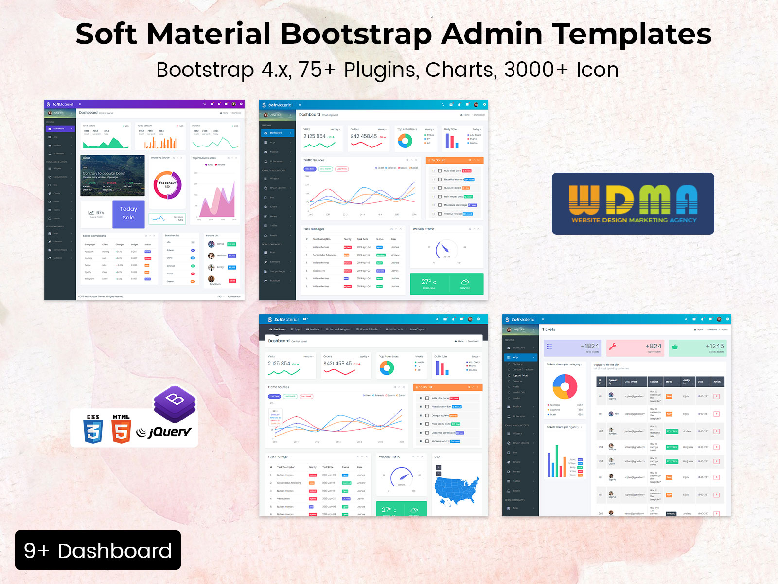 Optimizing Performance Of Soft Material: Bootstrap Admin Web App