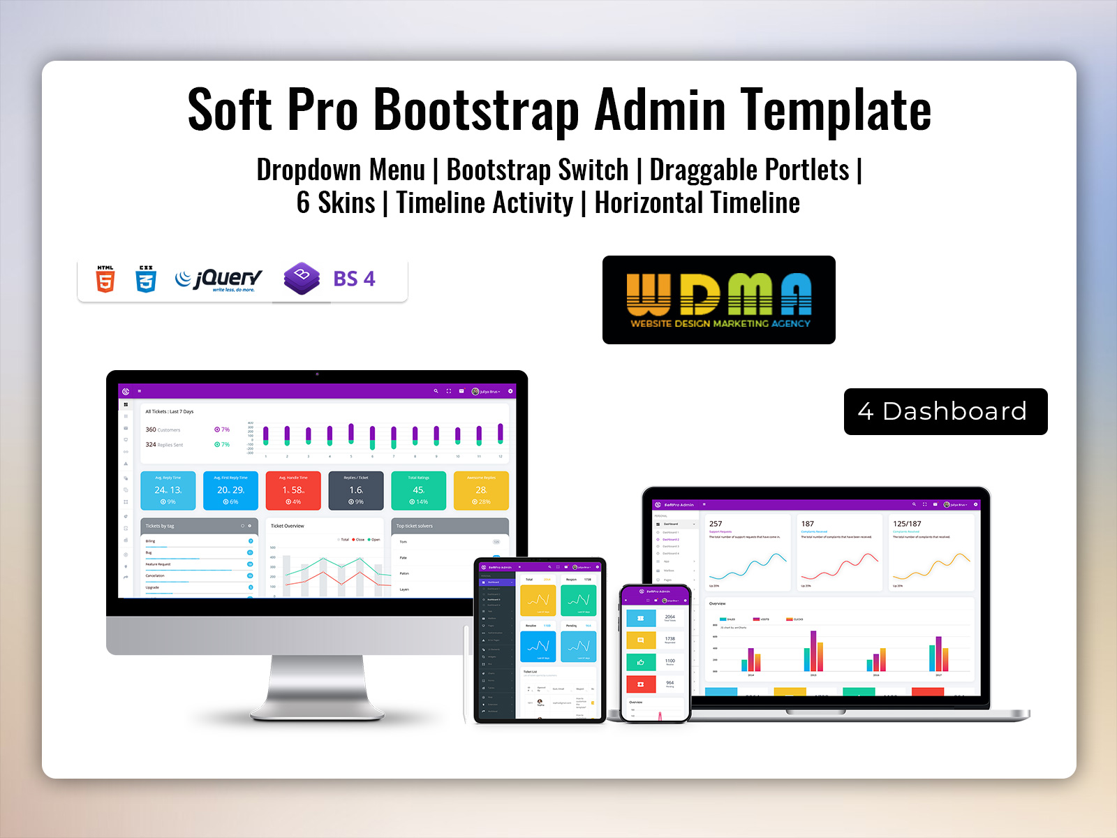 Soft Pro: Elevate Your Web Applications With Bootstrap Admin Template